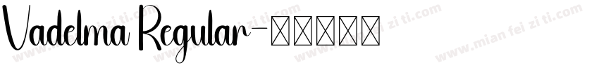 Vadelma Regular字体转换